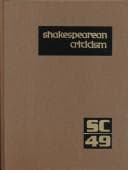 Tapa de SC Volume 49 Shakespearean Criticism