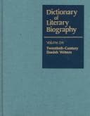 Tapa de Dictionary of Literary Biography