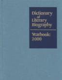 Tapa de Dictionary of Literary Biography Yearbook