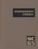 Tapa de Shakespearean criticism