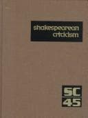 Tapa de SC Volume 45 Shakespearean Criticism