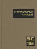 Tapa de Shakespearean Criticism