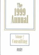 Tapa de The Annual, 1999 Training & Consulting, The 1999 Annual, Volume 2 (also available in looseleaf)