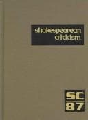 Tapa de Shakespearean Criticism