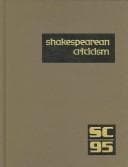 Tapa de Shakespearean Criticism