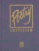 Tapa de Poetry Criticism