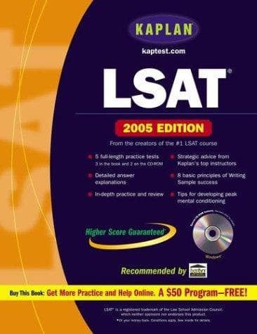Tapa de Kaplan LSAT 2005 with CD-ROM