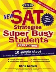 Tapa de New SAT Strategies for Super Busy Students