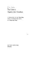 Tapa de Tai Chen's Inquiry into Goodness