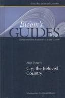 Tapa de Alan Paton's Cry, the beloved country
