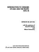 Tapa de Introduction to censuses of Asia and the Pacific, 1970-74