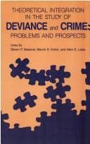 Tapa de Theoretical integration in the study of deviance and crime