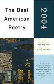 Tapa de The Best American Poetry 2004 (Best American Poetry)