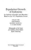 Tapa de Population Growth of Indonesia (Monographs of the Center for Southeast Asian Studies, Kyoto University)