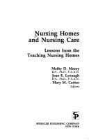 Tapa de Nursing homes and nursing care