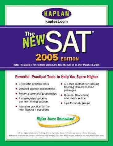 Tapa de Kaplan New SAT 2005