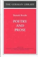 Tapa de Poetry and prose