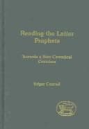 Tapa de Reading the Latter Prophets