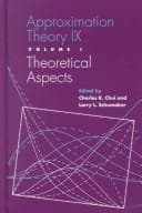 Tapa de Approximation Theory IX (Innovations in Applied Mathematics)