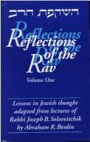 Tapa de Reflections of the Rav