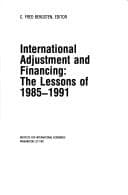 Tapa de International Adjustment and Financing