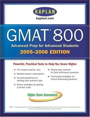 Tapa de Kaplan GMAT 800, 2005-2006
