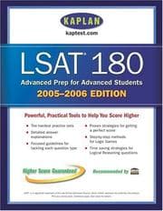 Tapa de Kaplan LSAT 180, 2005-2006