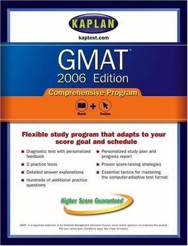 Tapa de Kaplan GMAT 2006, Comprehensive Program