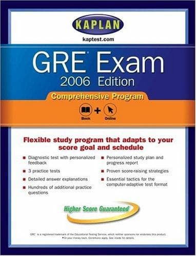 Tapa de GRE Exam 2006, Comprehensive Program