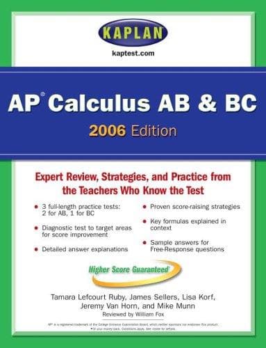 Tapa de Kaplan AP Calculus AB & BC 2006
