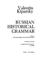 Tapa de Russian historical grammar