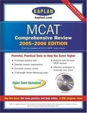 Tapa de Kaplan MCAT Comprehensive Review with CD-ROM 2005-2006