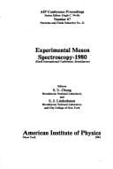 Tapa de Experimental Meson Spectroscopy 1980