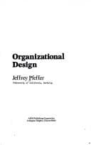 Tapa de Organizational design