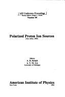 Tapa de Polarized proton ion sources (Ann Arbor, 1981)