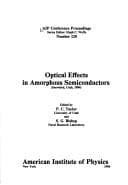 Tapa de Optical effects in amorphous semiconductors
