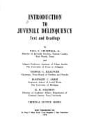 Tapa de Introduction to juvenile delinquency