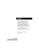Tapa de The United States Special Operations Command Resource Management Process