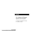 Tapa de An Analysis of weapon system cost growth