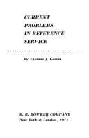 Tapa de Current problems in reference service