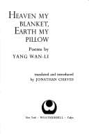 Tapa de Heaven my blanket, earth my pillow
