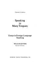 Tapa de Speaking in many tongues