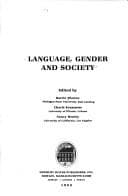 Tapa de Language, gender, and society