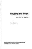 Tapa de Housing the poor