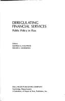 Tapa de Deregulating financial services