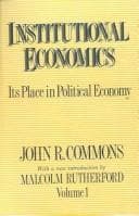 Tapa de Institutional Economics