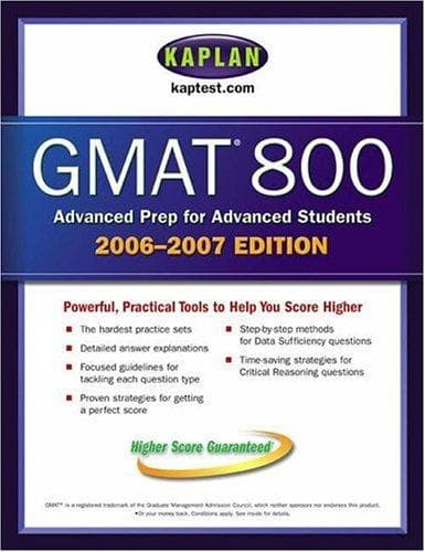 Tapa de Kaplan GMAT 800, 2006-2007