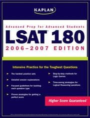 Tapa de Kaplan LSAT 180, 2006-2007