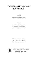 Tapa de Twentieth century sociology