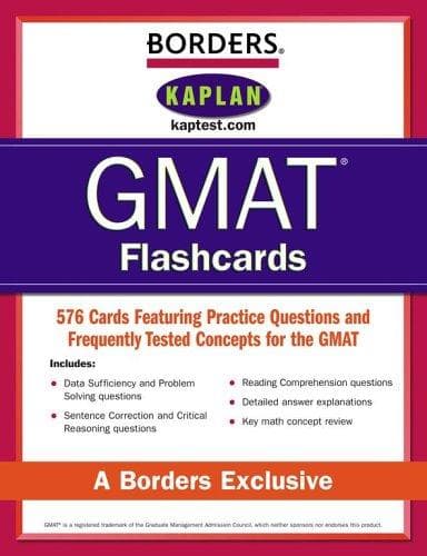 Tapa de Borders GMAT Flashcards